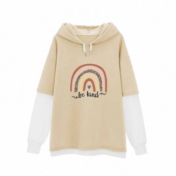 women's hoodies & sweatshirts women hip hop streetwear sweatshirt be kind rainbow print pullover harajuku kawaii cute clothes oversized, Black
women's hoodies & sweatshirts women hip hop streetwear sweatshirt be kind rainbow print pullover harajuku kawaii cute clothes oversized, Black