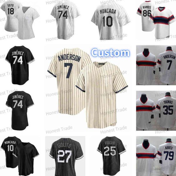 custom 10 yoan moncada baseball jersey 7 tim anderson 3 harold baine andrew vaughn luis robert jose abreu eloy jimenez mercedes dream women, Black
custom 10 yoan moncada baseball jersey 7 tim anderson 3 harold baine andrew vaughn luis robert jose abreu eloy jimenez mercedes dream women, Black