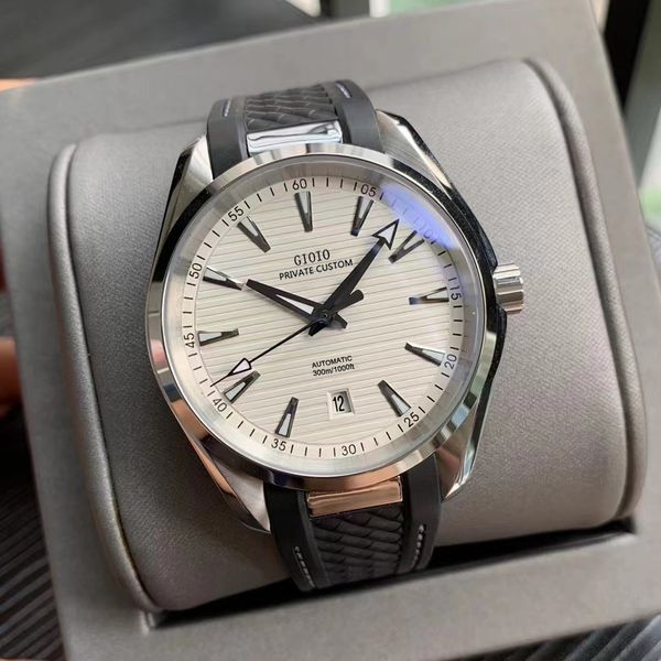 mens automatic watch mechanical blue black rubber, Slivery;brown 
mens automatic watch mechanical blue black rubber, Slivery;brown