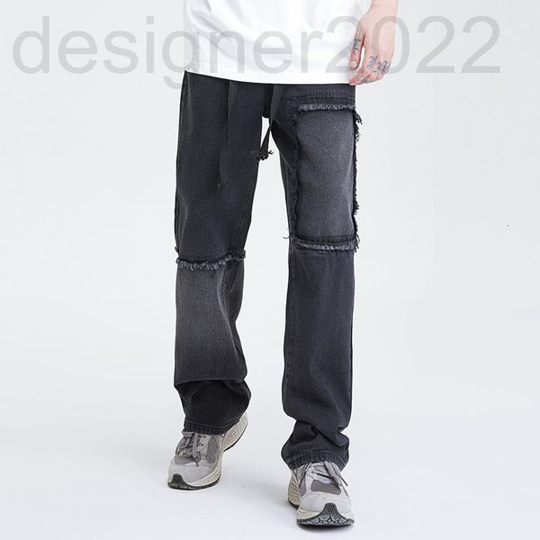 men's jeans designer american vintage ins stitched loose straight leg jeans men's spring and autumn pants middle waist high street, Blue
men's jeans designer american vintage ins stitched loose straight leg jeans men's spring and autumn pants middle waist high street, Blue