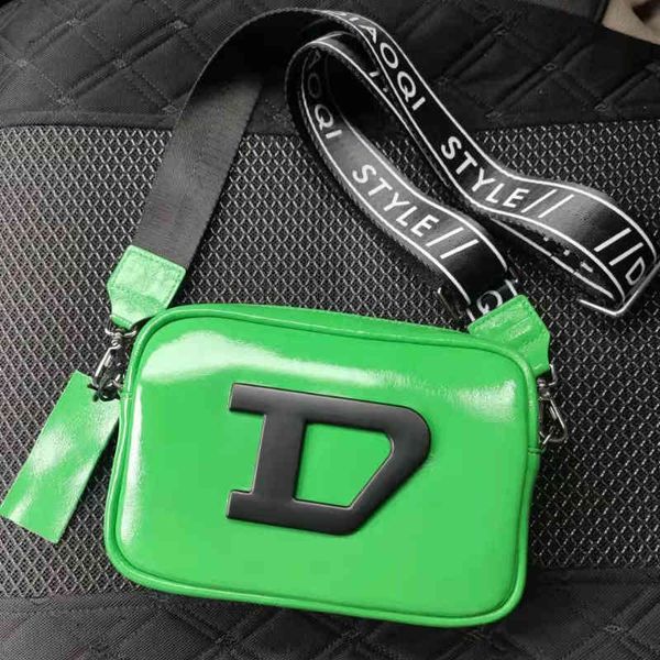 hbp retro camera bag letter color cowhide wide shoulder strap women's shoulder bag small square bag single shoulder 220820