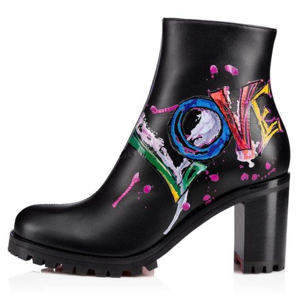 new fall women's ankle thick/stiletto black leather graffiti print black/white lucido party dress shoes red soles shoes
new fall women's ankle thick/stiletto black leather graffiti print black/white lucido party dress shoes red soles shoes