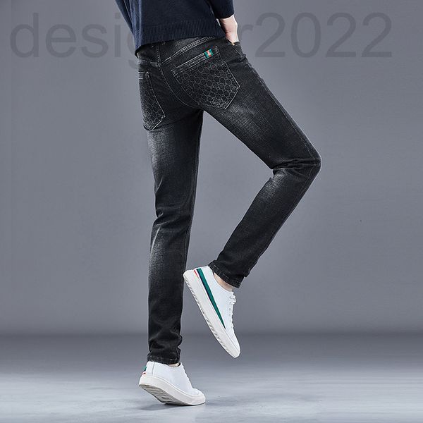 men's jeans designer korean version mesh back pocket black grey jeans men's fashion trend elastic slim fit straight pants autumn a, Blue
men's jeans designer korean version mesh back pocket black grey jeans men's fashion trend elastic slim fit straight pants autumn a, Blue