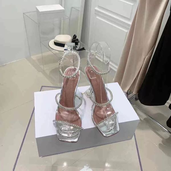 shoes dress sandals spring 22ss summer amina muadi pvc transparent diamond horseshoe heel women's sandals leather high-heeled slippers, Black
shoes dress sandals spring 22ss summer amina muadi pvc transparent diamond horseshoe heel women's sandals leather high-heeled slippers, Black