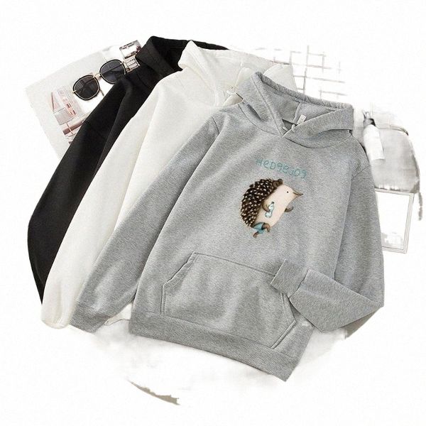 women's hoodies & sweatshirts funny hedgehog print women long sleeve harajuku korean fleece girl jumper loose hooded female thick coat, Black
women's hoodies & sweatshirts funny hedgehog print women long sleeve harajuku korean fleece girl jumper loose hooded female thick coat, Black