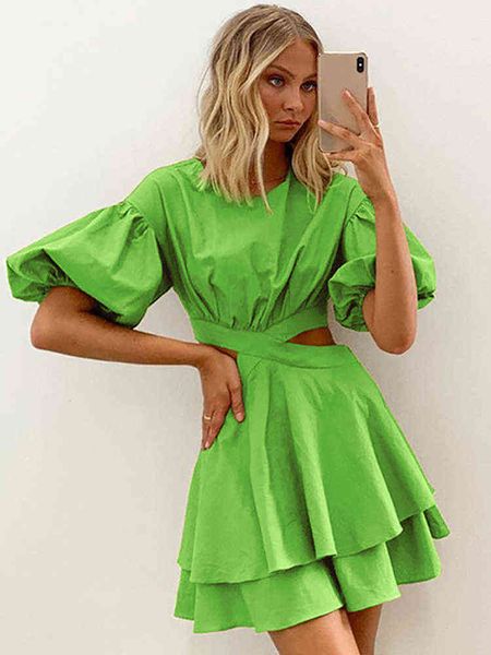 summer cotton puff sleeve hollow out dress women green backless ruffle lace up mini dresses female 2022 lady elegant vestidos t220819, Black;gray
summer cotton puff sleeve hollow out dress women green backless ruffle lace up mini dresses female 2022 lady elegant vestidos t220819, Black;gray