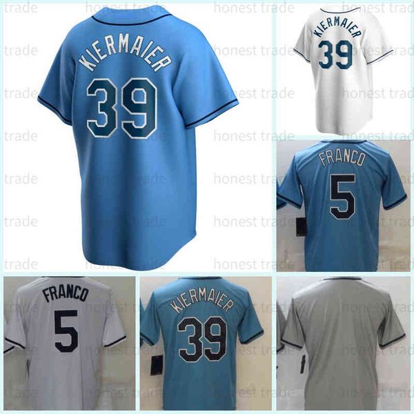 39 kevin kiermaie baseball jersey franco 5 white tampa 8 brandon lowe grey white blue blank men jerseys uniforms stitched sportswear good qu, Black
39 kevin kiermaie baseball jersey franco 5 white tampa 8 brandon lowe grey white blue blank men jerseys uniforms stitched sportswear good qu, Black
