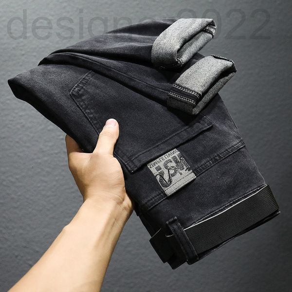 men's jeans designer youth fashion micro ha black jeans men's spring brand trend versatile elastic slim straight pants 1b1q, Blue
men's jeans designer youth fashion micro ha black jeans men's spring brand trend versatile elastic slim straight pants 1b1q, Blue