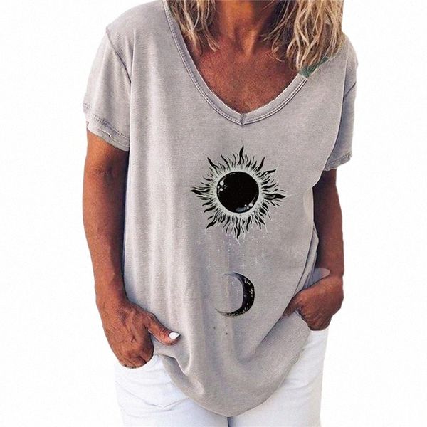 harajuku t shirt women 5xlloose graphic tees fashion short sleeve ladies casual shirts v neck women's t-shirt m25z#, White
harajuku t shirt women 5xlloose graphic tees fashion short sleeve ladies casual shirts v neck women's t-shirt m25z#, White
