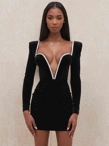 mozision long sleeve deep v neck wired diamante crystal padded should bodycon outfits women winter velvet party dress t220819, Black;gray
mozision long sleeve deep v neck wired diamante crystal padded should bodycon outfits women winter velvet party dress t220819, Black;gray