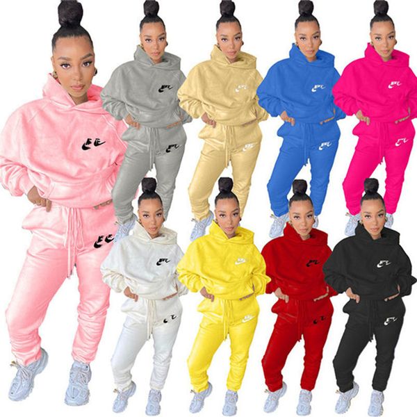 2022 brand designer women letter tracksuits winter fall fleece fashion solid color two piece set casual hoodies pants hooded sports suit lon, Gray
2022 brand designer women letter tracksuits winter fall fleece fashion solid color two piece set casual hoodies pants hooded sports suit lon, Gray