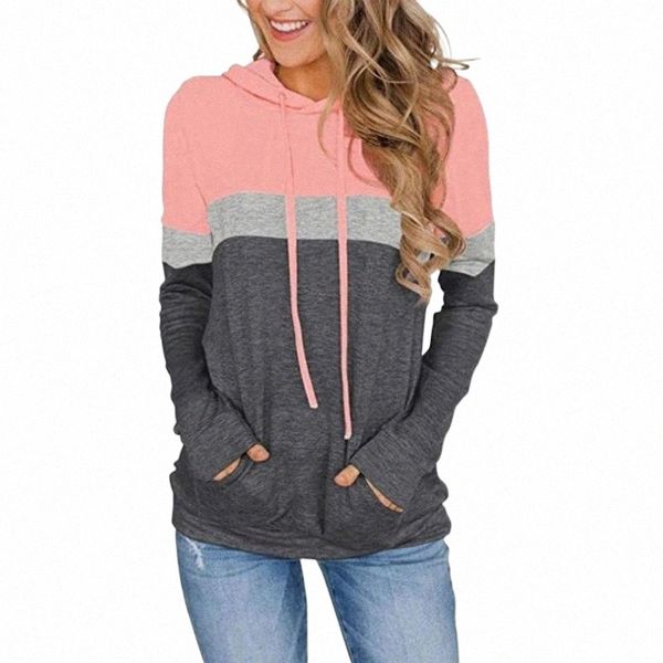 women's hoodies & sweatshirts women autumn casual color block long sleeve drawstring pullover female patchwork hooded with pocket q12m#, Black
women's hoodies & sweatshirts women autumn casual color block long sleeve drawstring pullover female patchwork hooded with pocket q12m#, Black