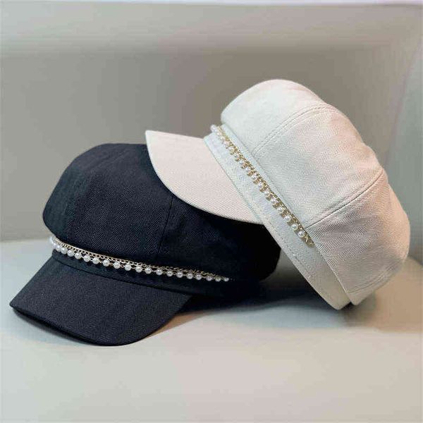 hbp stingy brim hats new ins pearl chain octagonal cap children's korean version spring and autumn season british minority painters new, Blue;gray
hbp stingy brim hats new ins pearl chain octagonal cap children's korean version spring and autumn season british minority painters new, Blue;gray