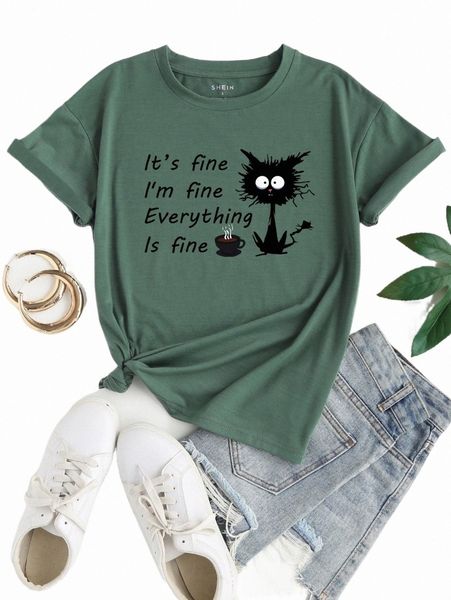 cartoon and slogan graphic tee d5xz#, White