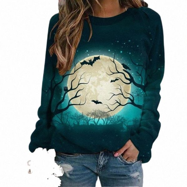 women's hoodies & sweatshirts halloween print long-sleeved harajuku gothic crewneck casual pullover streetwear wram female moletom 73ky, Black
women's hoodies & sweatshirts halloween print long-sleeved harajuku gothic crewneck casual pullover streetwear wram female moletom 73ky, Black