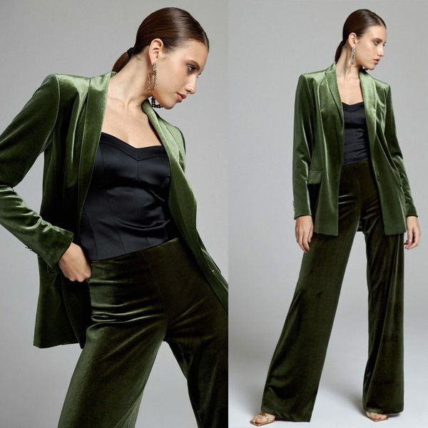 autumn leisure loose women pants suit green velvet ladies business formal evening party gowns one button work wear for wedding 2 pcs, Black;red
autumn leisure loose women pants suit green velvet ladies business formal evening party gowns one button work wear for wedding 2 pcs, Black;red