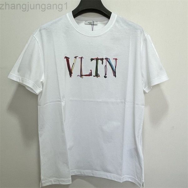 vlt 22ss high end fashion brand hualunjia cotton short sve bottoming t-shirt women loose male couple rainbow vlts word half sve spring and s, White;black
vlt 22ss high end fashion brand hualunjia cotton short sve bottoming t-shirt women loose male couple rainbow vlts word half sve spring and s, White;black