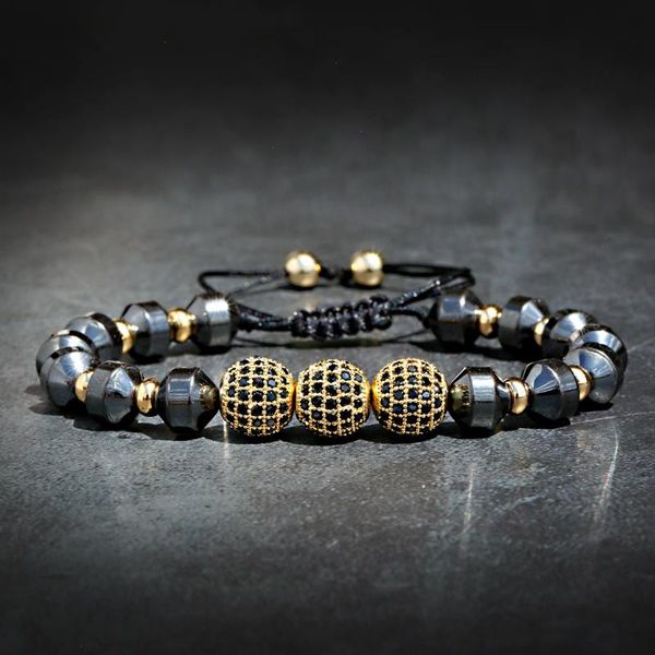 luxury micro pave cz strands 8mm disco charm men bracelet classic hematite beaded woven bracelets bileklik women jewelry, Black
luxury micro pave cz strands 8mm disco charm men bracelet classic hematite beaded woven bracelets bileklik women jewelry, Black