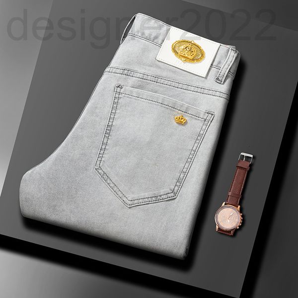 men's jeans designer european spring and autumn grey men's jeans fashionable personality simple clothes slim fit elastic straight, Blue
men's jeans designer european spring and autumn grey men's jeans fashionable personality simple clothes slim fit elastic straight, Blue