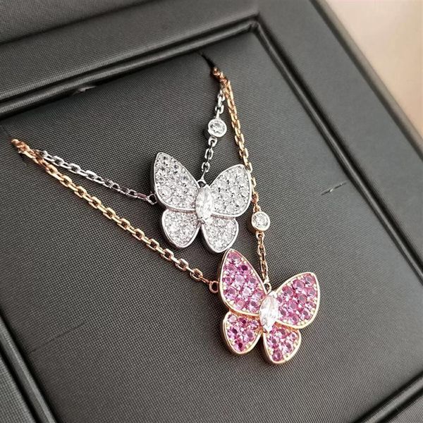 s925 silver butterfly pendant necklaces simple full diamond sweet little fairy rose gold luxury jewelry247g
s925 silver butterfly pendant necklaces simple full diamond sweet little fairy rose gold luxury jewelry247g