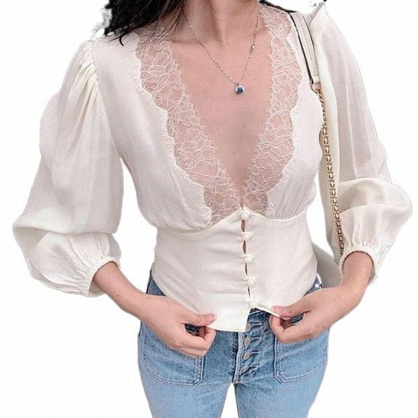 yitimuceng lace woman tshirts cardigan white black three quarter spring autumn 2021 lantern sleeve v-neck spliced women's t-shirt a5qp
yitimuceng lace woman tshirts cardigan white black three quarter spring autumn 2021 lantern sleeve v-neck spliced women's t-shirt a5qp