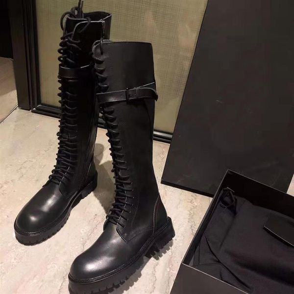 woman ann luxury designer brand new demeulemeester lace-up leather knee boots genuine leather fashion original factory shoes boots250i, Black
woman ann luxury designer brand new demeulemeester lace-up leather knee boots genuine leather fashion original factory shoes boots250i, Black