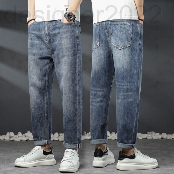 men's jeans designer youth fashion spring jeans men thin simple and versatile trend elastic straight pants micro harun sj87, Blue
men's jeans designer youth fashion spring jeans men thin simple and versatile trend elastic straight pants micro harun sj87, Blue