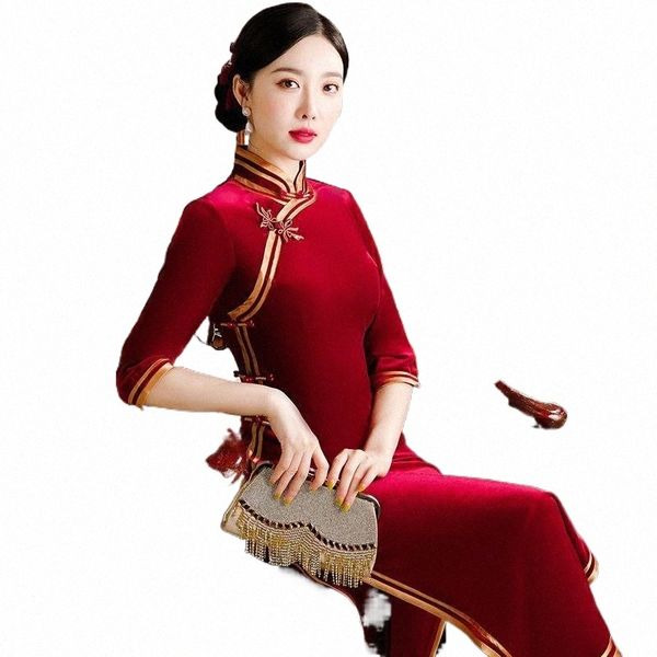 ethnic clothing red traditional chinese bride wedding dress long slim cheongsam lady velour qipao autumn vestidos plus size -5xl e4ry#
ethnic clothing red traditional chinese bride wedding dress long slim cheongsam lady velour qipao autumn vestidos plus size -5xl e4ry#