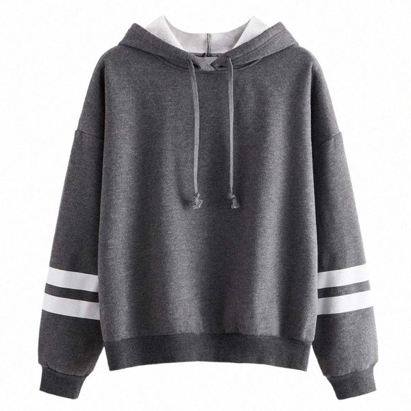 women winter basic sweatshirt hooded stripe cotton sleeve blouse fashion sweatshirt casual long sleeve hoodie x7ef#, Black
women winter basic sweatshirt hooded stripe cotton sleeve blouse fashion sweatshirt casual long sleeve hoodie x7ef#, Black