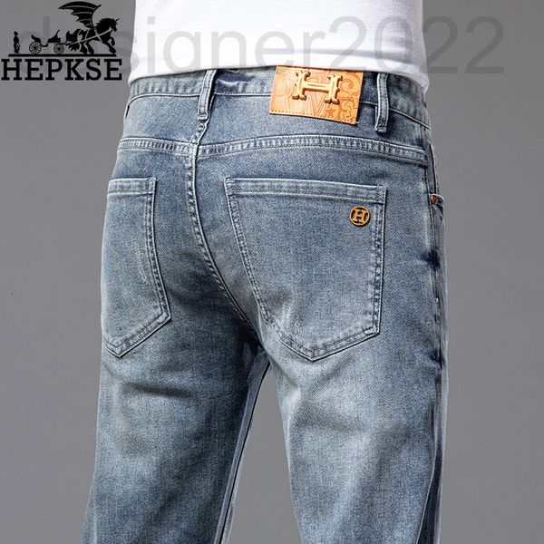 men's jeans designer hong kong brand men's spring and autumn thin jeans blue gray trend versatile elastic slim fit straight pants
men's jeans designer hong kong brand men's spring and autumn thin jeans blue gray trend versatile elastic slim fit straight pants