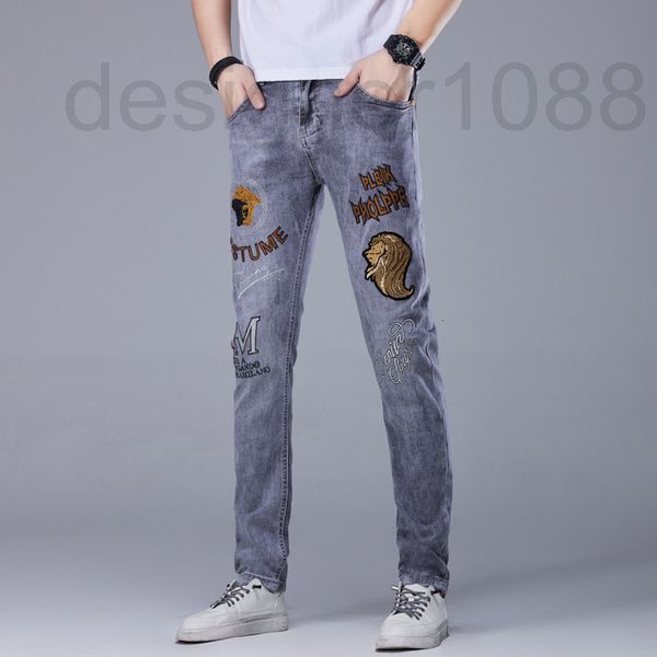 men's jeans designer trendy jeans men's spring and summer 2022 new washed personalized drill letter embroidery slim fit elastic le, Blue
men's jeans designer trendy jeans men's spring and summer 2022 new washed personalized drill letter embroidery slim fit elastic le, Blue
