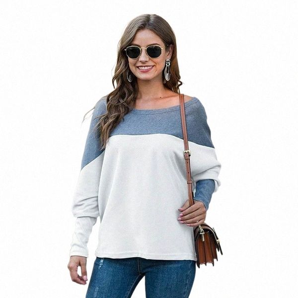 women's t-shirt women clothing oversized fashion pullovers ladies batting sleeve crew neck off shoulder hoodie casual y p6ua#, White
women's t-shirt women clothing oversized fashion pullovers ladies batting sleeve crew neck off shoulder hoodie casual y p6ua#, White