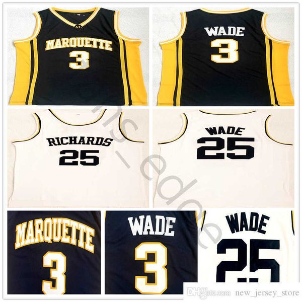 ncaa marquette golden eagles dwyane college #3 wade blue jersey richards dwyane high school #25 wade white stitched basketball jerseys, Black
ncaa marquette golden eagles dwyane college #3 wade blue jersey richards dwyane high school #25 wade white stitched basketball jerseys, Black