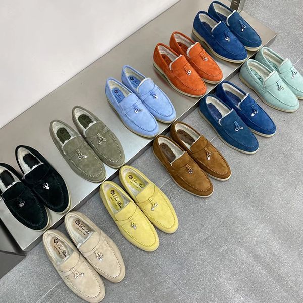designer winter wool women's leisure loafer shoes fashion bows lightweight and comfortable suede leather high-end bean shoes men's, Black
designer winter wool women's leisure loafer shoes fashion bows lightweight and comfortable suede leather high-end bean shoes men's, Black
