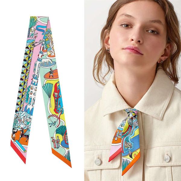 new narrow silk on the korean hair band small strip towel bag handle ribbon scarf2732, Blue;gray
new narrow silk on the korean hair band small strip towel bag handle ribbon scarf2732, Blue;gray