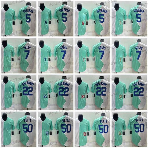 freddie 5 an mookie betts baseball jersey julio urias turner clayton kershaw fernando valenzuela robinson green/white split version 202, Black
freddie 5 an mookie betts baseball jersey julio urias turner clayton kershaw fernando valenzuela robinson green/white split version 202, Black