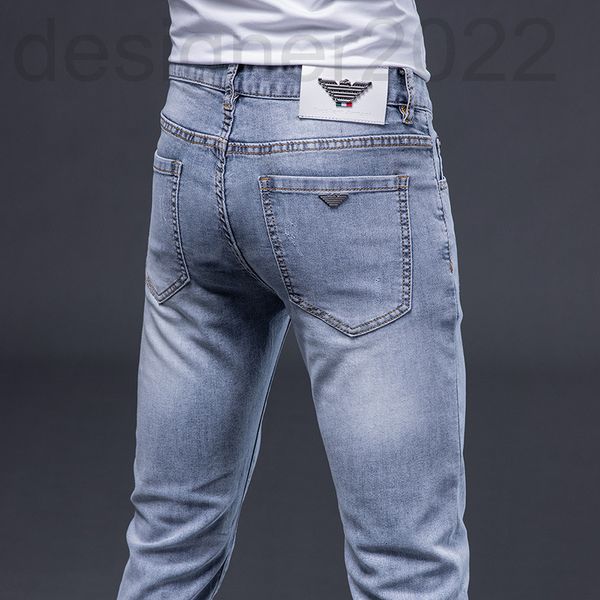 men's jeans designer light grey jeans men's spring fashion brand simple versatile slim elastic small leg straight pants 2nxz, Blue
men's jeans designer light grey jeans men's spring fashion brand simple versatile slim elastic small leg straight pants 2nxz, Blue