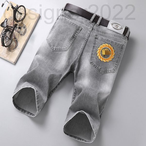 men's jeans designer european goods summer thin medusa embroidered shorts jeans men's gray trend versatile slim fit pants sy4c, Blue
men's jeans designer european goods summer thin medusa embroidered shorts jeans men's gray trend versatile slim fit pants sy4c, Blue