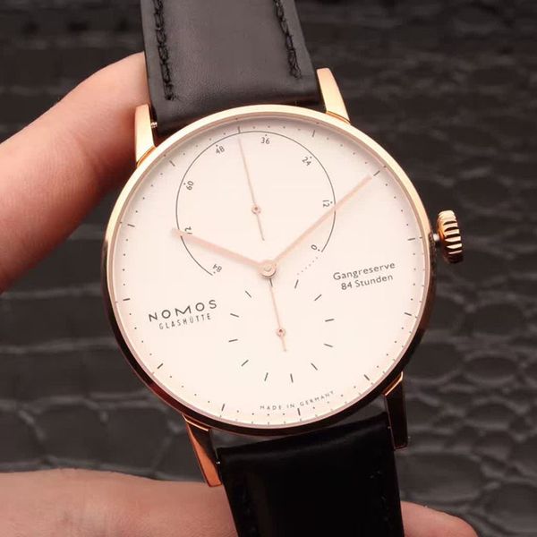 men's automatic mechanical watch leather strap pin buckle designer 42mm montre de luxe, Slivery;brown
men's automatic mechanical watch leather strap pin buckle designer 42mm montre de luxe, Slivery;brown