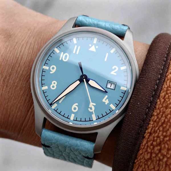 pilot titanium watch automatic men sports mechanical wristwatches 40mm homage luxury military luminous clocks no 2022, Slivery;brown
pilot titanium watch automatic men sports mechanical wristwatches 40mm homage luxury military luminous clocks no 2022, Slivery;brown