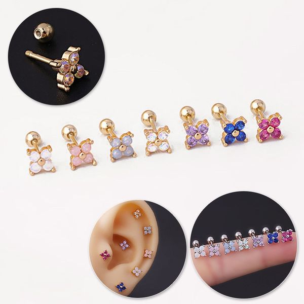mini color zircon flower women earrings korean jewelry ear cuffs stainless steel piercing stud earrings, Golden;silver
mini color zircon flower women earrings korean jewelry ear cuffs stainless steel piercing stud earrings, Golden;silver