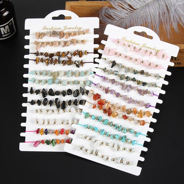 12pcs lot random mix strands color gravel bracelet bohemia summer beach jewelry adjustable anklet bracelets for women men accessories, Black
12pcs lot random mix strands color gravel bracelet bohemia summer beach jewelry adjustable anklet bracelets for women men accessories, Black