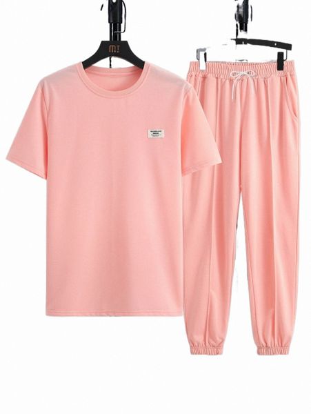 men letter patched tee with sweatpants d4hv#, Gray
men letter patched tee with sweatpants d4hv#, Gray