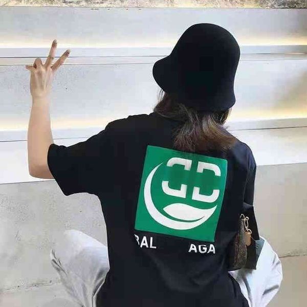 designer balanciagas t shirt vintage oversized luxe fashion summer men women lovers loose paris environmental protection back green label co, White;black
designer balanciagas t shirt vintage oversized luxe fashion summer men women lovers loose paris environmental protection back green label co, White;black
