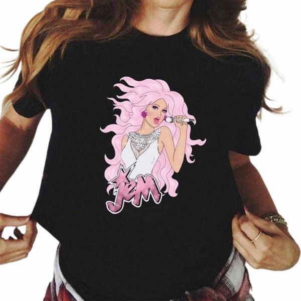 women's t-shirt jem and the holograms t shirt women hip hop graphic tees summer tshirts streetwear 90s fans tshirt female i78e#, White
women's t-shirt jem and the holograms t shirt women hip hop graphic tees summer tshirts streetwear 90s fans tshirt female i78e#, White