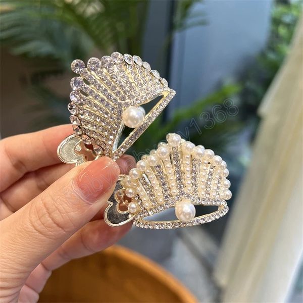 rhinestone pearl ponytail hair claw for women styling tool fashion hairpins hair clip hair accessories, Slivery;white
rhinestone pearl ponytail hair claw for women styling tool fashion hairpins hair clip hair accessories, Slivery;white