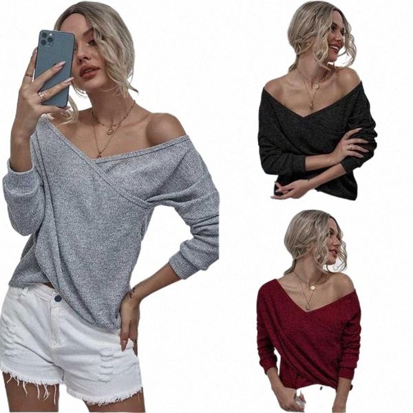 women's t-shirt off shoulder v neck personality stitching autumn fashion street hipster all-match m2pp#, White
women's t-shirt off shoulder v neck personality stitching autumn fashion street hipster all-match m2pp#, White