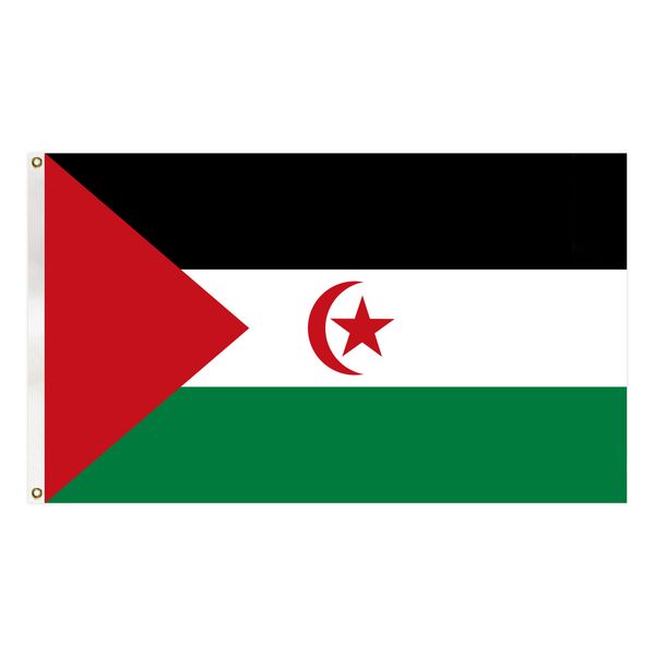 the sahrawi arab democratic republic flag country national banner 90x150 cm polyester hanging banner for indoor outdoor decoration
the sahrawi arab democratic republic flag country national banner 90x150 cm polyester hanging banner for indoor outdoor decoration