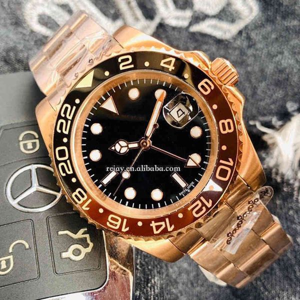 rolesx uxury watch date gmt model watch ceramic bezel stainless steel strap black brown 40mm automatic rose gold men watches, Slivery;brown
rolesx uxury watch date gmt model watch ceramic bezel stainless steel strap black brown 40mm automatic rose gold men watches, Slivery;brown
