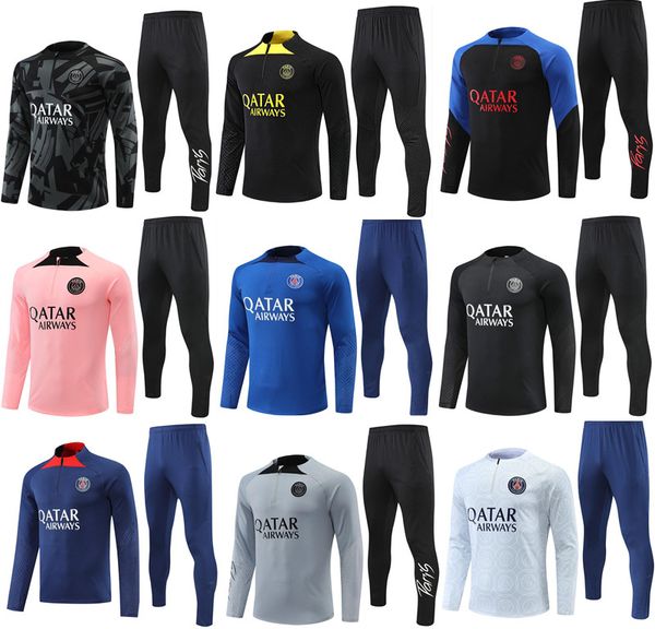 2023 kids soccer tracksuit psgs mbappe jacket futbol men long sleeves survetement sets hommes sportswear training suits football tracksuits, Black
2023 kids soccer tracksuit psgs mbappe jacket futbol men long sleeves survetement sets hommes sportswear training suits football tracksuits, Black